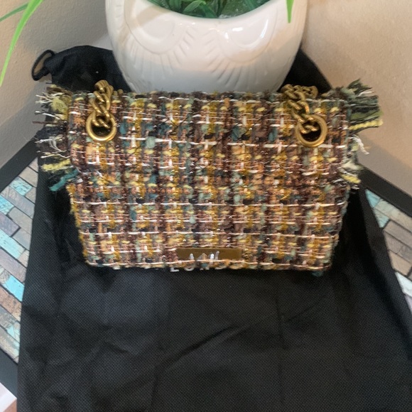 Kurt Geiger London Mini Kensington x Tweed Crossbody Bag - Picture 14 of 17